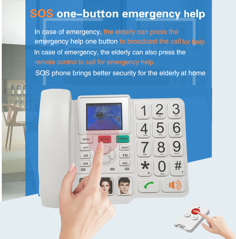 4G SOS Phone β Easy-Use Wireless Home Phone for Seniors